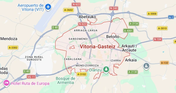 zonas de servicio en vitoria y alrededores